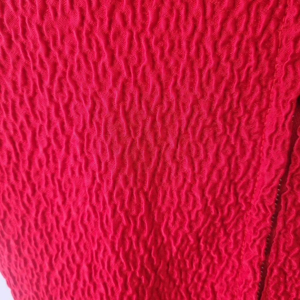 Vintage 1960s dagger collar red mini dress size small - Picture 3 of 14